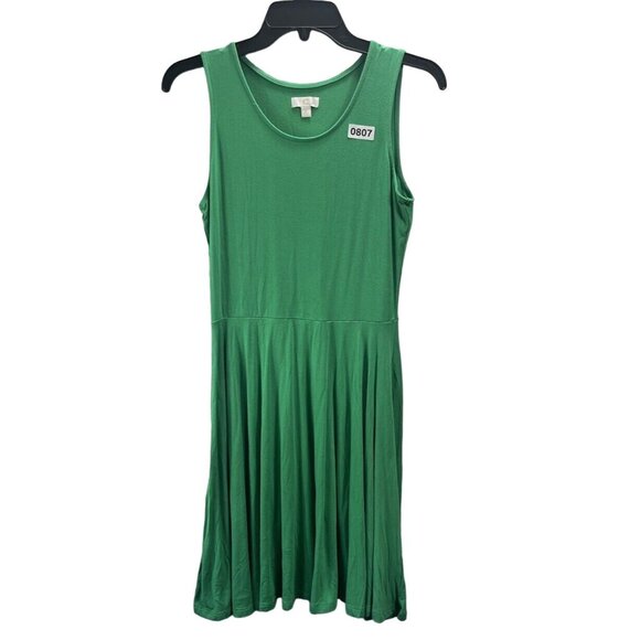 C Women Mini Tank Dress Size S Color Green - Picture 1 of 12